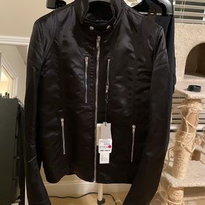 rick owens cotton biker jacket 2020 Luxury Motorcycle Jacket Brand New Rare